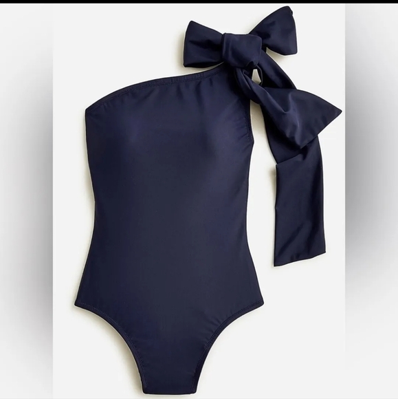 J. Crew Other - NWT J. Crew Bow-Tie- One-Shoulder One Piece Swimsuit Size 22 Plus Size